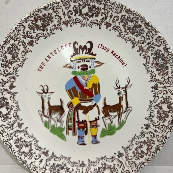 Hummingbird and Antelope Kachina Fine China Decorative Plates - Picture 2 of 8